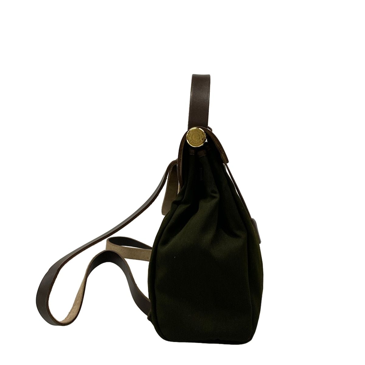 Hermes Backpack Herbag a Dos PM Khaki Dark Brown — view 2