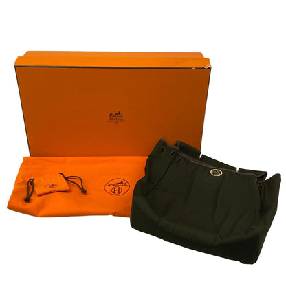 Hermes Backpack Herbag a Dos PM Khaki Dark Brown — view 8