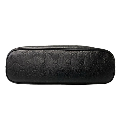 Gucci Shoulder Bag Guccissima Line Black Leather — view 5