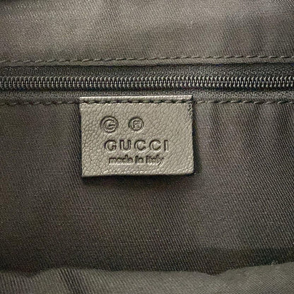 Gucci Shoulder Bag Guccissima Line Black Leather — view 8