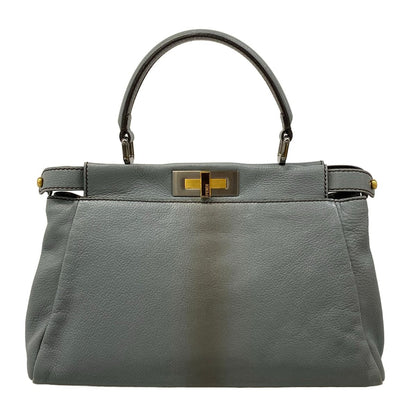 Fendi Handbag Peekaboo Gray Leather — view 3