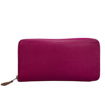 Hermes Wallet Azap Long Silk'In Purple