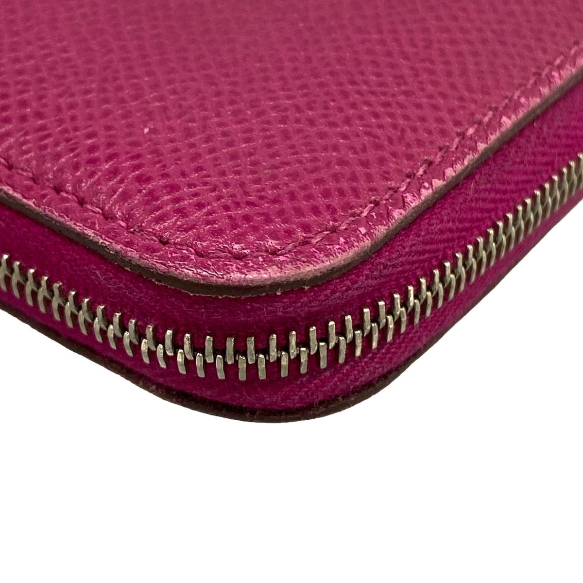 Hermes Wallet Azap Long Silk'In Purple — view 6