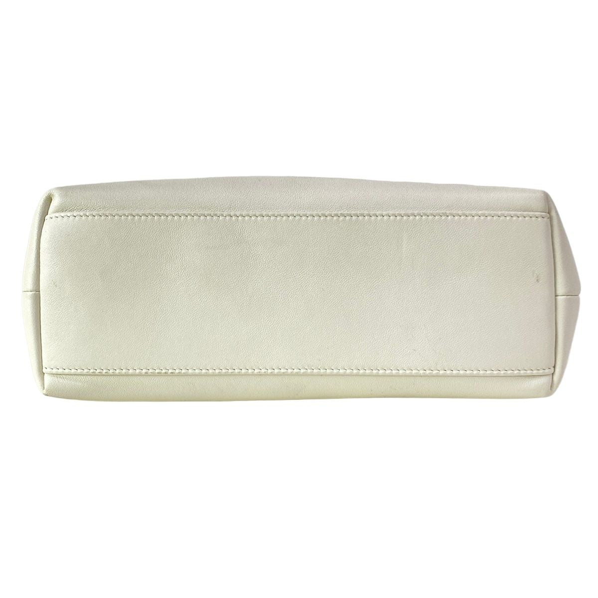 Dior Shoulder Bag Bow Small Ivory Chain Lambskin — view 5