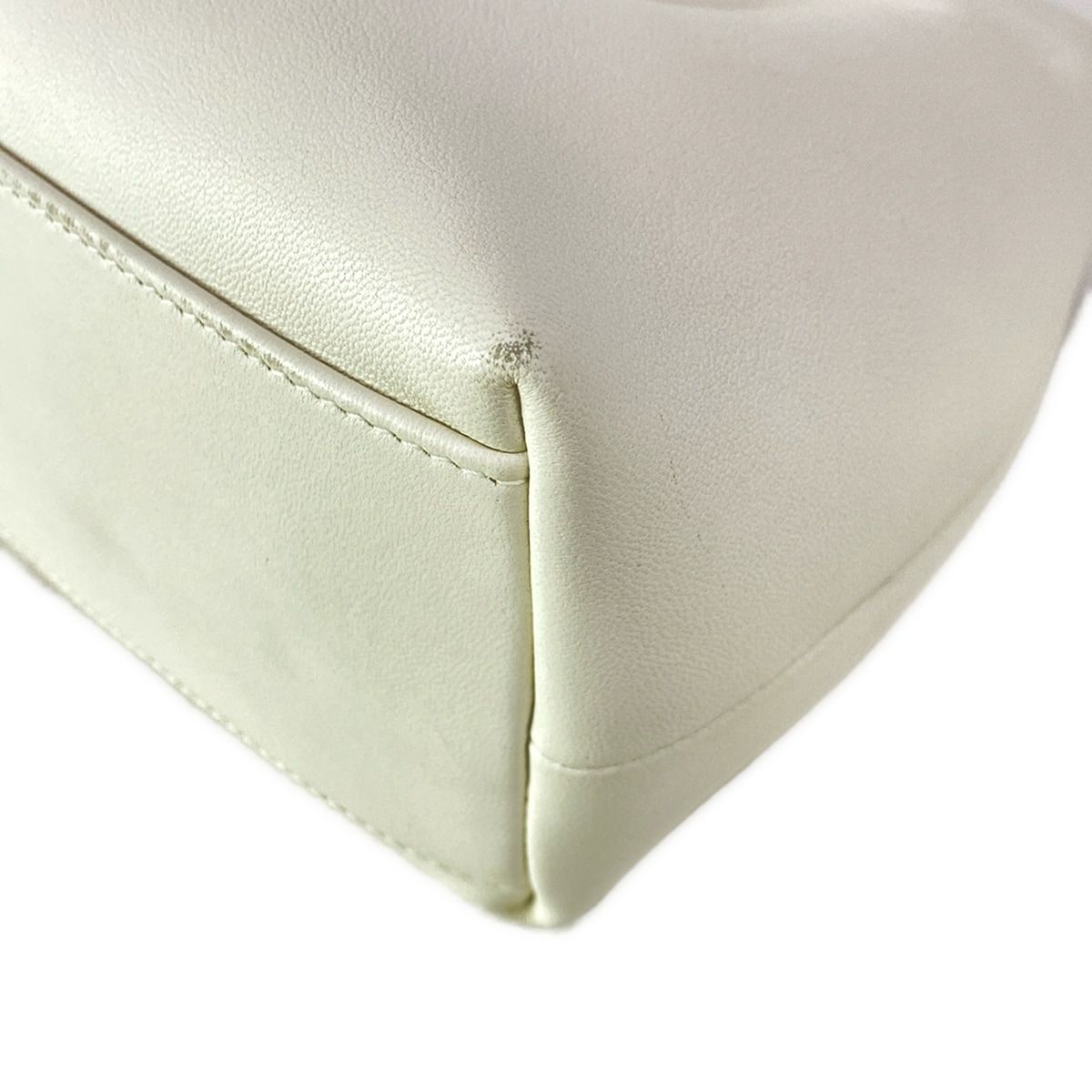 Dior Shoulder Bag Bow Small Ivory Chain Lambskin — view 8