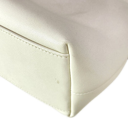 Dior Shoulder Bag Bow Small Ivory Chain Lambskin — view 6