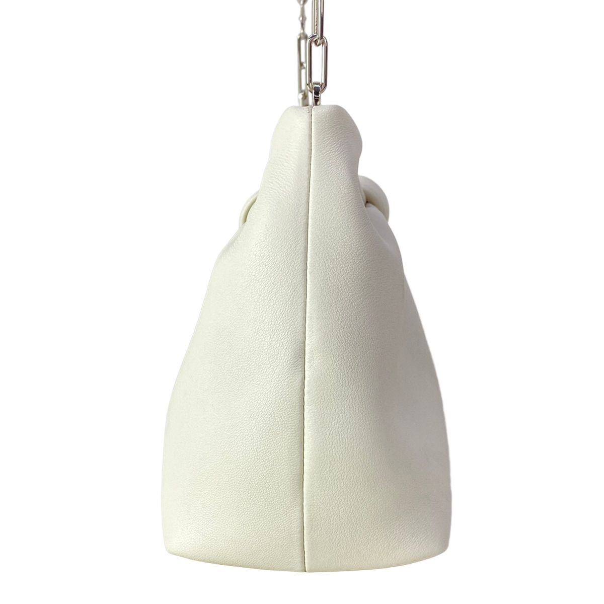 Dior Shoulder Bag Bow Small Ivory Chain Lambskin — view 2