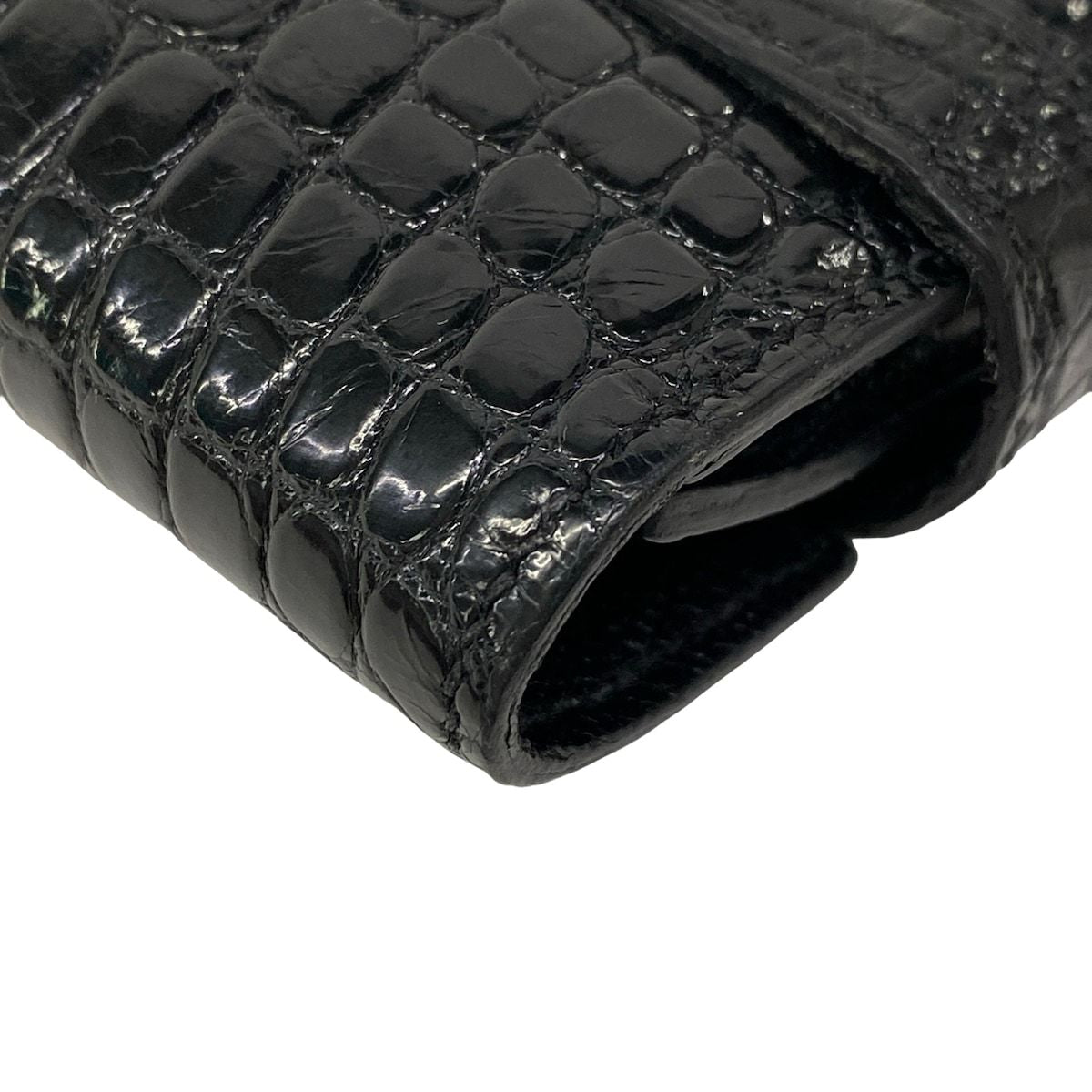Hermes Wallet Kelly Long Black Silver — view 8