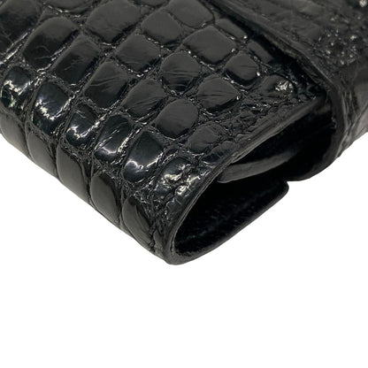 Hermes Wallet Kelly Long Black Silver — view 8