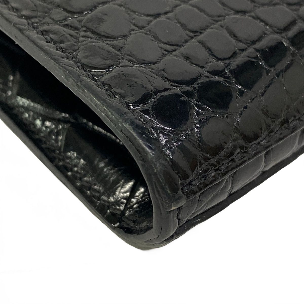 Hermes Wallet Kelly Long Black Silver — view 7