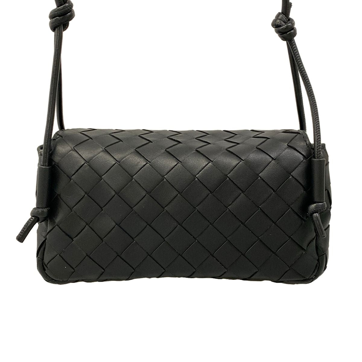 Bottega Veneta Shoulder Bag Notturno Black Lambskin — view 3