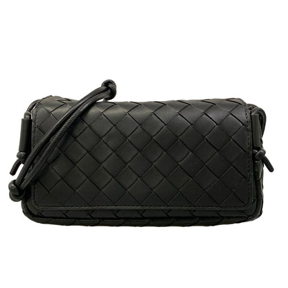 Bottega Veneta Shoulder Bag Notturno Black Lambskin