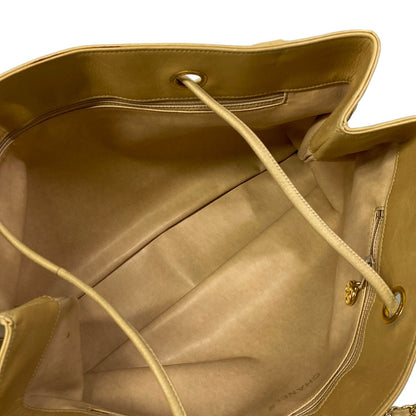Chanel Shoulder Bag Bicolor Beige Gold Chain Lambskin — view 7