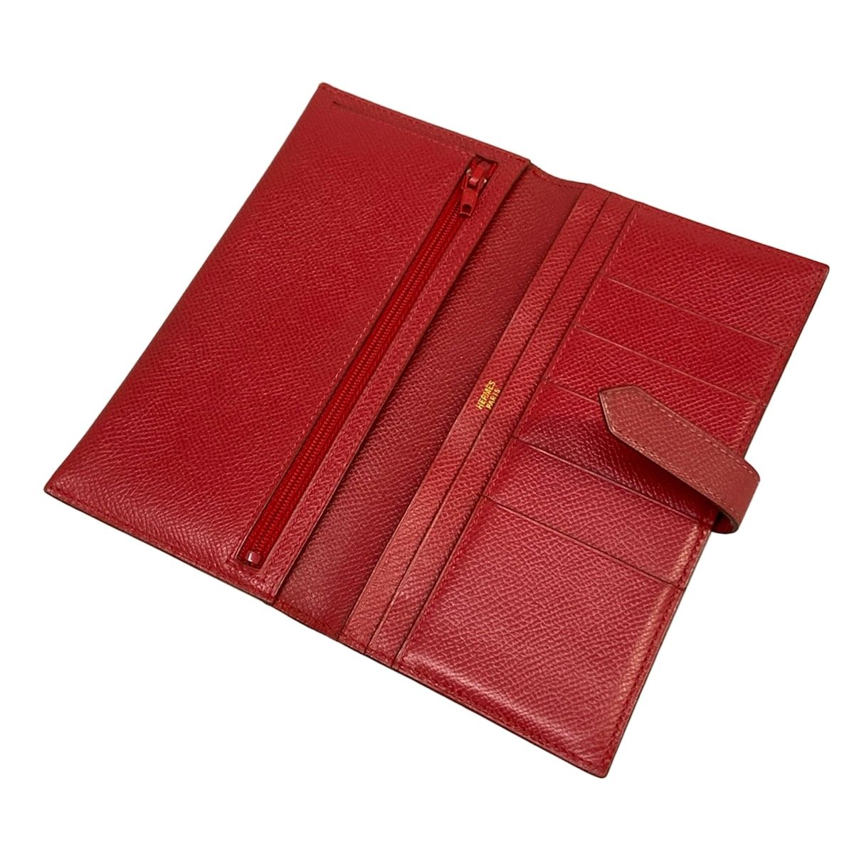 Hermes Wallet Bearn Ruby Previous Model Gold — view 3