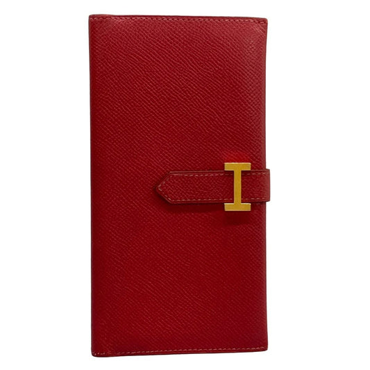 Hermes Wallet Bearn Ruby Previous Model Gold