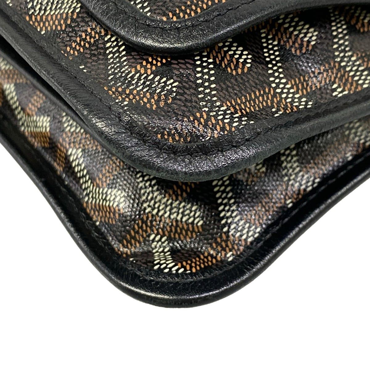 Goyard Shoulder Bag Plumet Black Leather — view 6