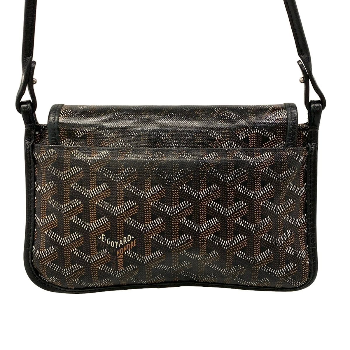 Goyard Shoulder Bag Plumet Black Leather — view 3