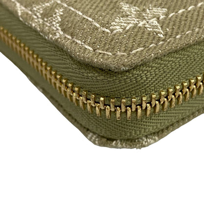 Louis Vuitton Wallet Monogram Denim Zippy Khaki — view 8