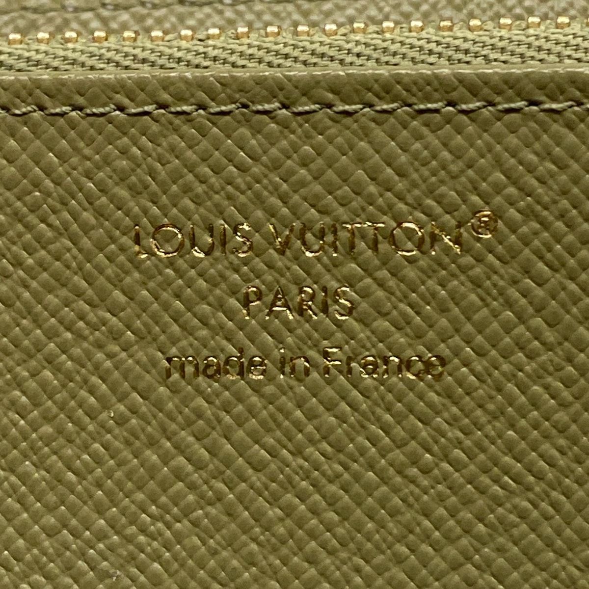 Louis Vuitton Wallet Monogram Denim Zippy Khaki — view 6