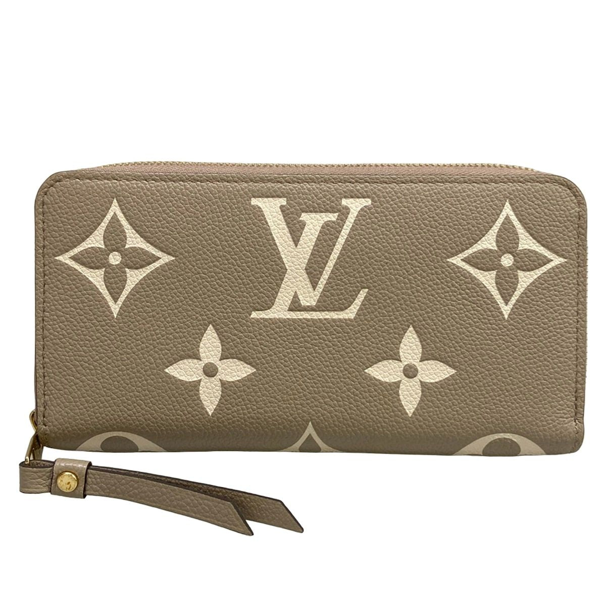 Louis Vuitton Wallet Bicolor Monogram Empreinte Zippy Tourterelle Leather