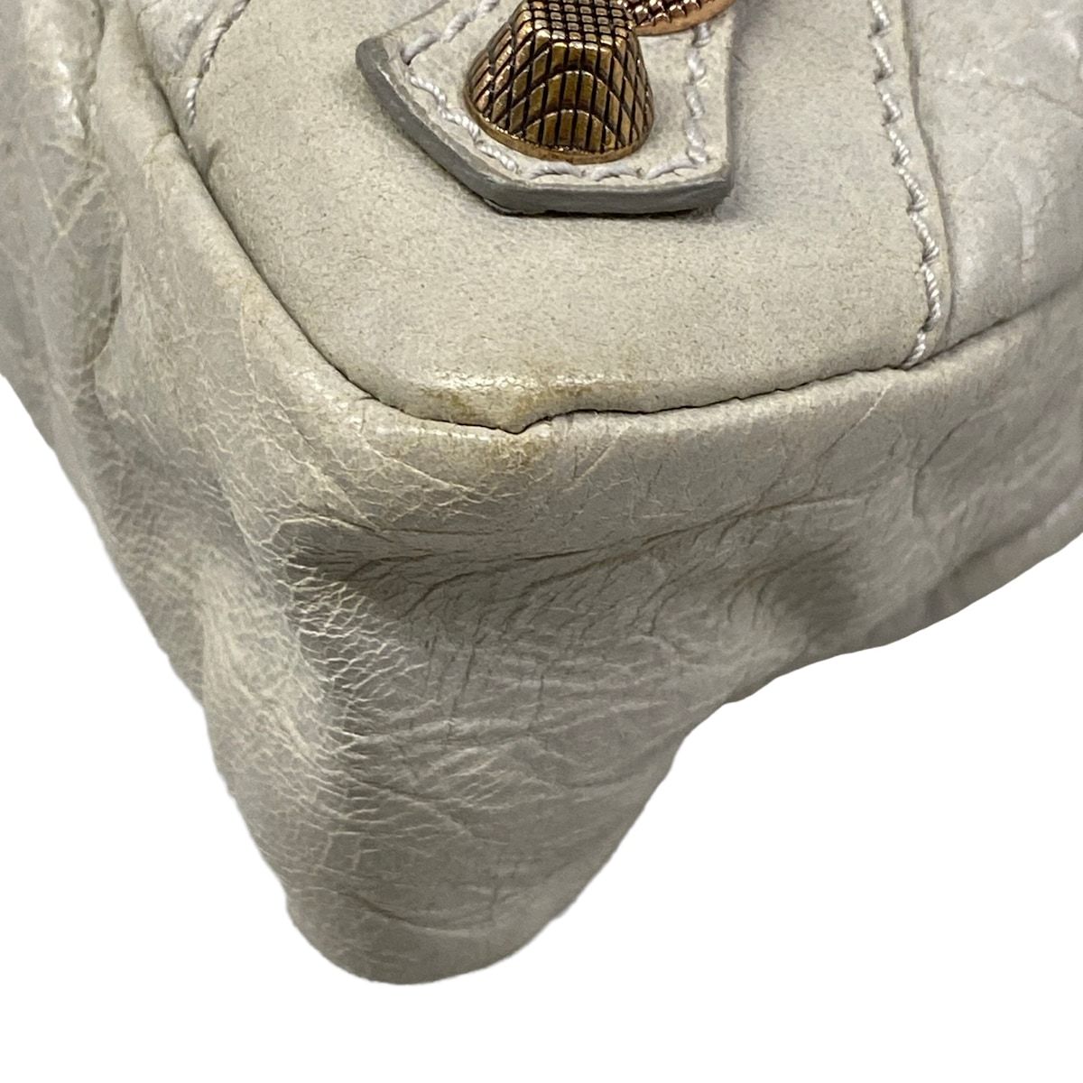 Balenciaga Handbag the Giant First Light Gray Leather — view 6