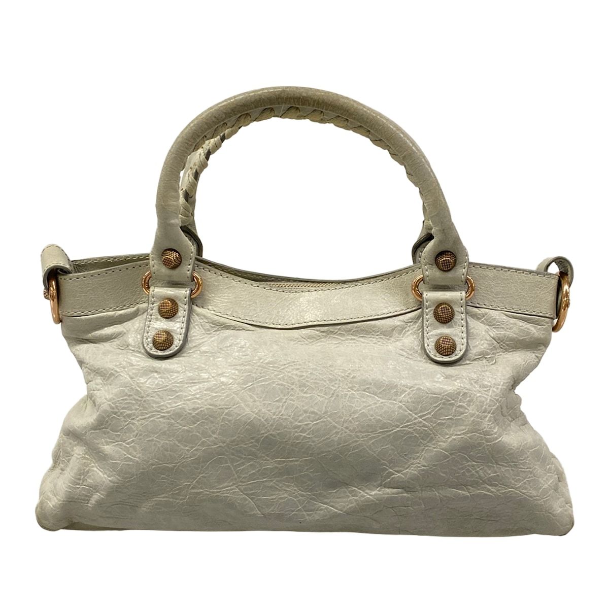Balenciaga Handbag the Giant First Light Gray Leather — view 3