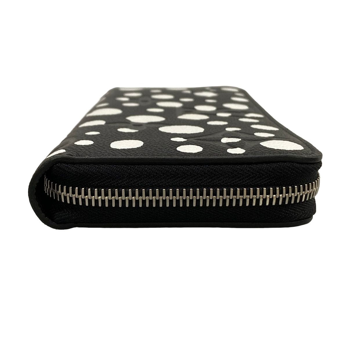 Louis Vuitton Wallet Yayoi Kusama LV YK Zippy Noir Blanc Leather Cowhide — view 8
