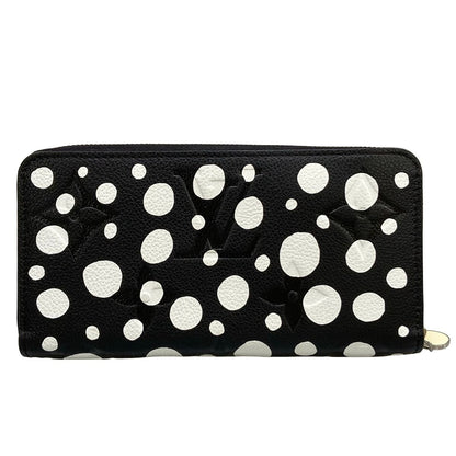 Louis Vuitton Wallet Yayoi Kusama LV YK Zippy Noir Blanc Leather Cowhide — view 2