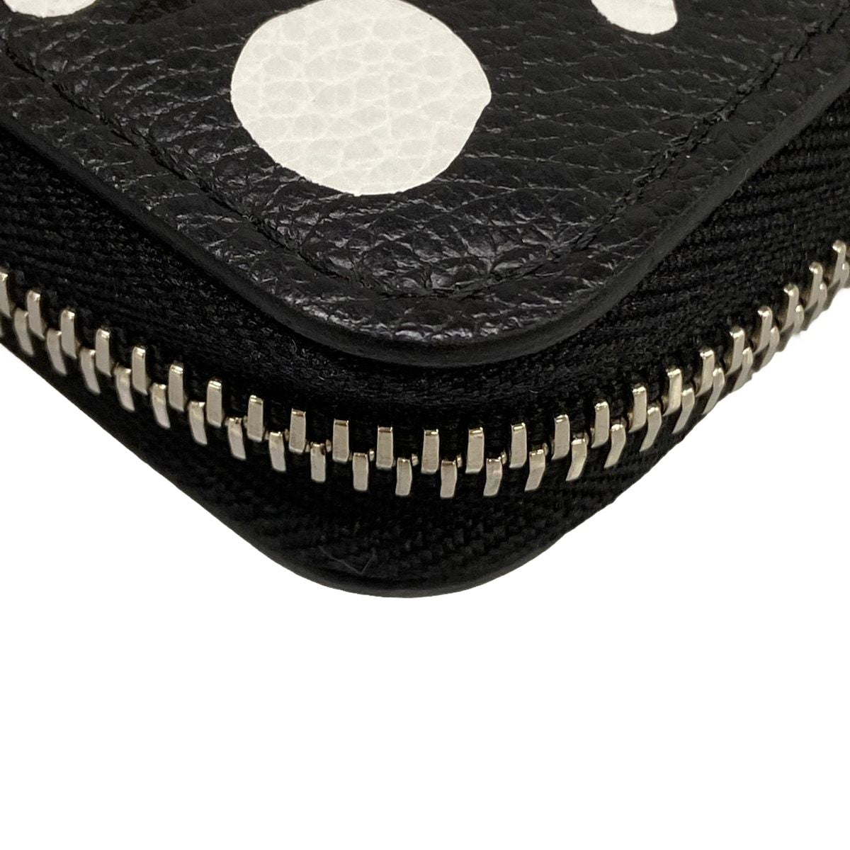 Louis Vuitton Wallet Yayoi Kusama LV YK Zippy Noir Blanc Leather Cowhide — view 6