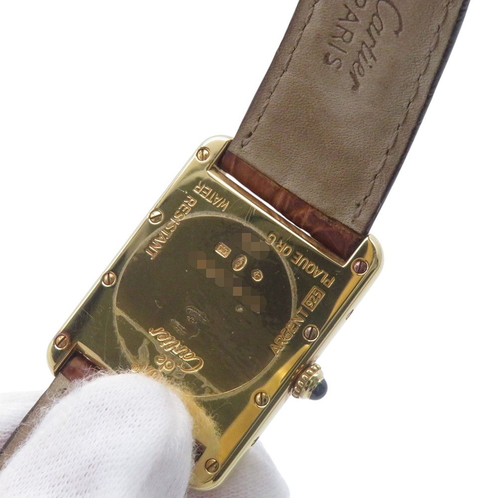 Cartier Must Tank XL Vermeil Watch Ivory Dial — view 7