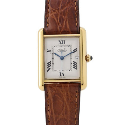 Cartier Must Tank XL Vermeil Watch Ivory Dial