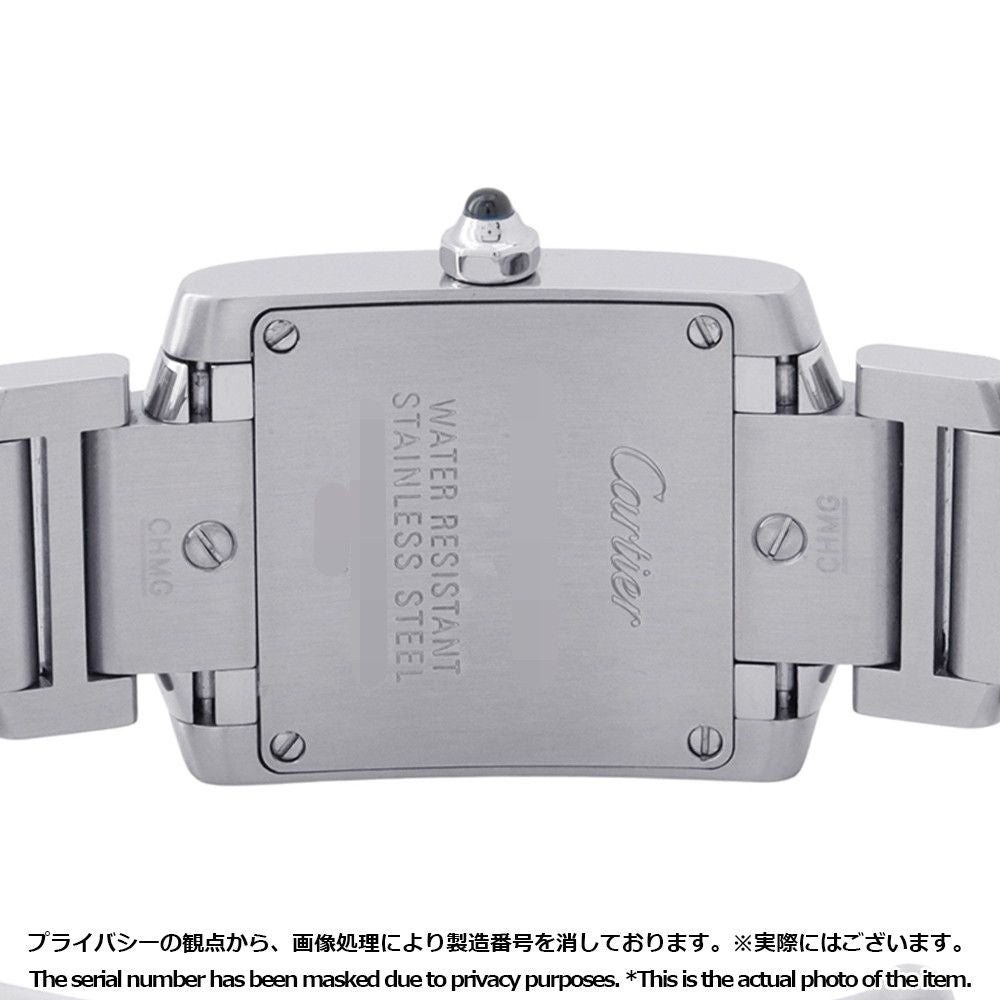 Cartier Tank Francaise SM 160th Anniversary Asia Limited Watch Silver Pink Dial — view 3