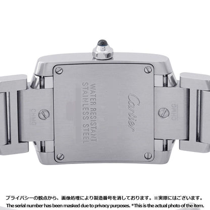 Cartier Tank Francaise SM 160th Anniversary Asia Limited Watch Silver Pink Dial — view 3