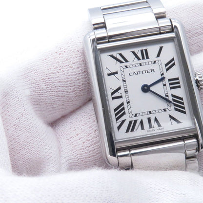 Cartier Tank Must LM Solar Beat Watch Silver Dial — view 4