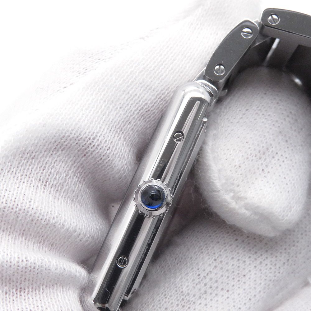 Cartier Tank Must LM Solar Beat Watch Silver Dial — view 6