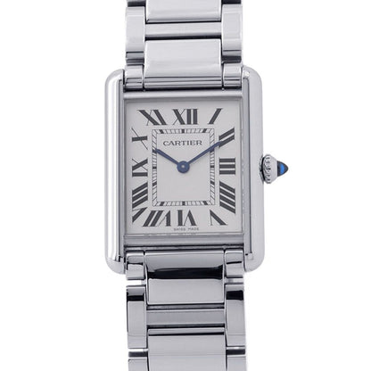 Cartier Tank Must LM Solar Beat Watch Silver Dial