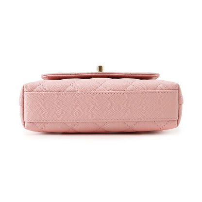 Chanel Handbag Quilted Coco Handle Mini Caviar Leather 2-Way Chain — view 3