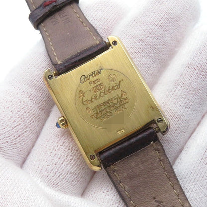 Cartier Must Tank Vermeil Watch Red Gold Dial — view 7