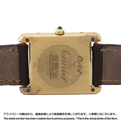 Cartier Must Tank Vermeil Watch Red Gold Dial — view 3