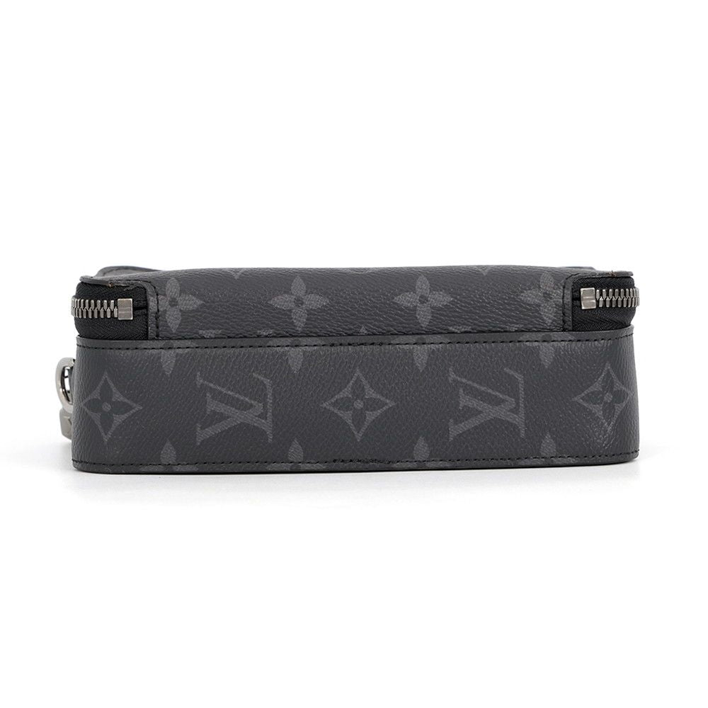 Louis Vuitton Shoulder Bag Monogram Eclipse Alpha Wearable Wallet Black — view 3