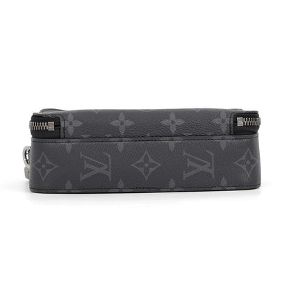 Louis Vuitton Shoulder Bag Monogram Eclipse Alpha Wearable Wallet Black — view 3