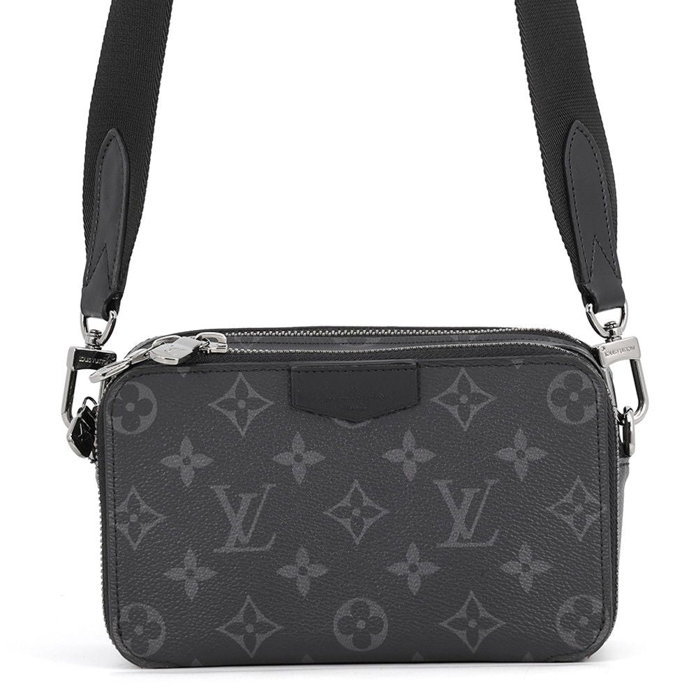 Louis Vuitton Shoulder Bag Monogram Eclipse Alpha Wearable Wallet Black