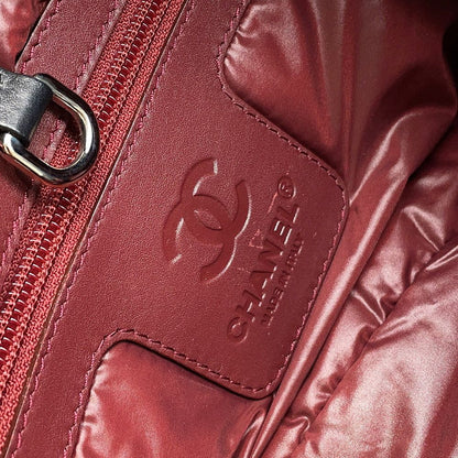 Chanel Tote Bag Quilted CC Logo Coco Cocoon Small Nylon Black — view 8