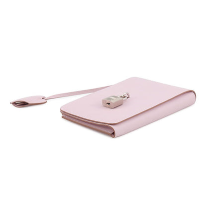 Hermes Note Cover Carnet Secret Mauve Pale Silver Swift Della Cavalleria — view 2