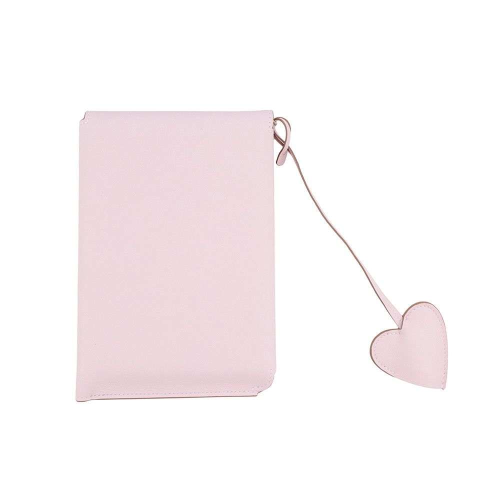 Hermes Note Cover Carnet Secret Mauve Pale Silver Swift Della Cavalleria — view 3