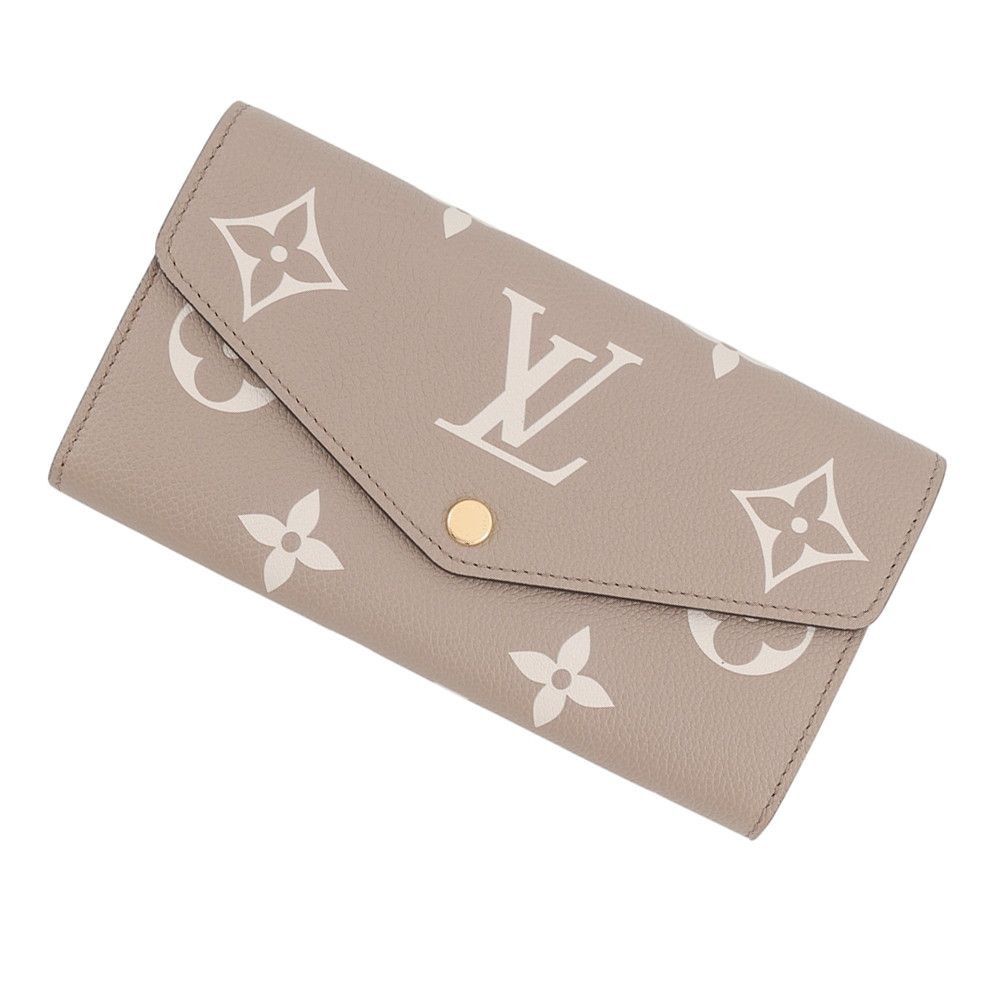 Louis Vuitton Wallet Monogram Empreinte Portefeuille Sarah NM Tourterelle
