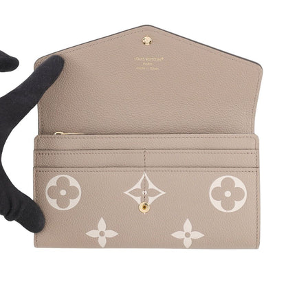 Louis Vuitton Wallet Monogram Empreinte Portefeuille Sarah NM Tourterelle — view 4