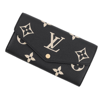 Louis Vuitton Wallet Monogram Empreinte Portefeuille Sarah Black