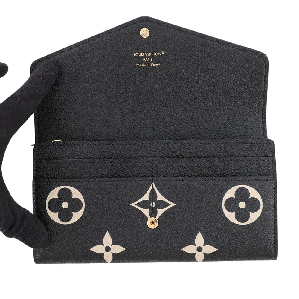 Louis Vuitton Wallet Monogram Empreinte Portefeuille Sarah Black — view 4