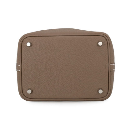 Hermes Handbag Picotin Lock PM Etoupe Silver Taurillon Clemence — view 3